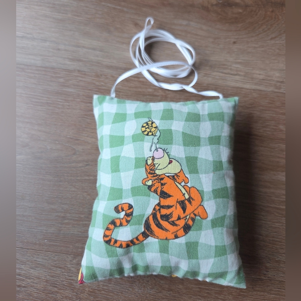 Vintage Hand Made Winnie the Pooh Tooth Fairy Mini Pillow with hanging strap - Picture 5 of 9